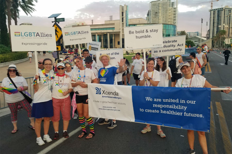 Xcenda marching for diversity and inclusion