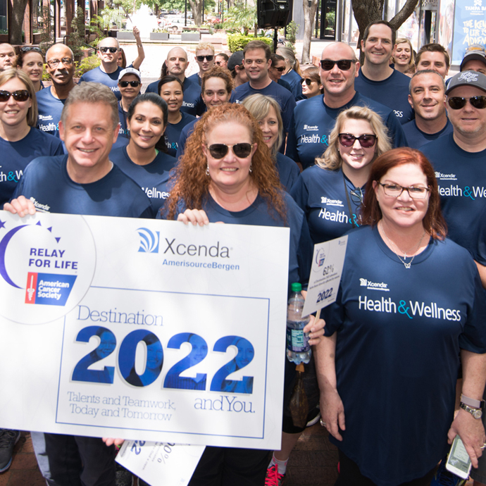 Xcenda leadership leading the ACS Walk 2018