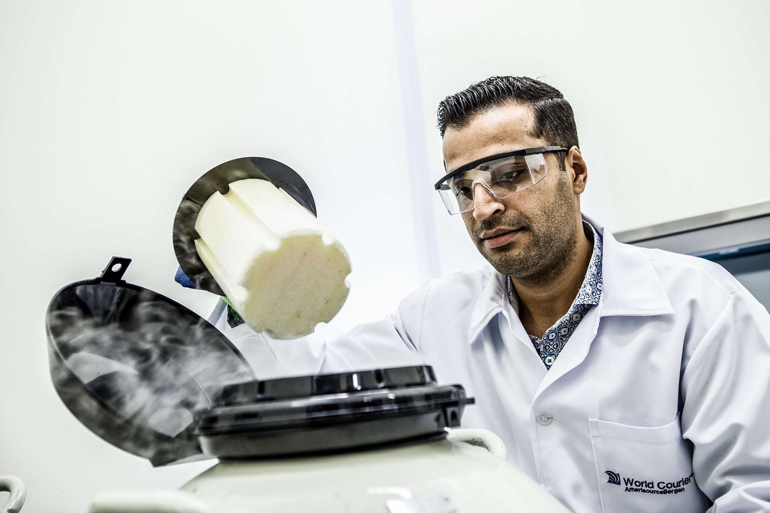 Man in lab