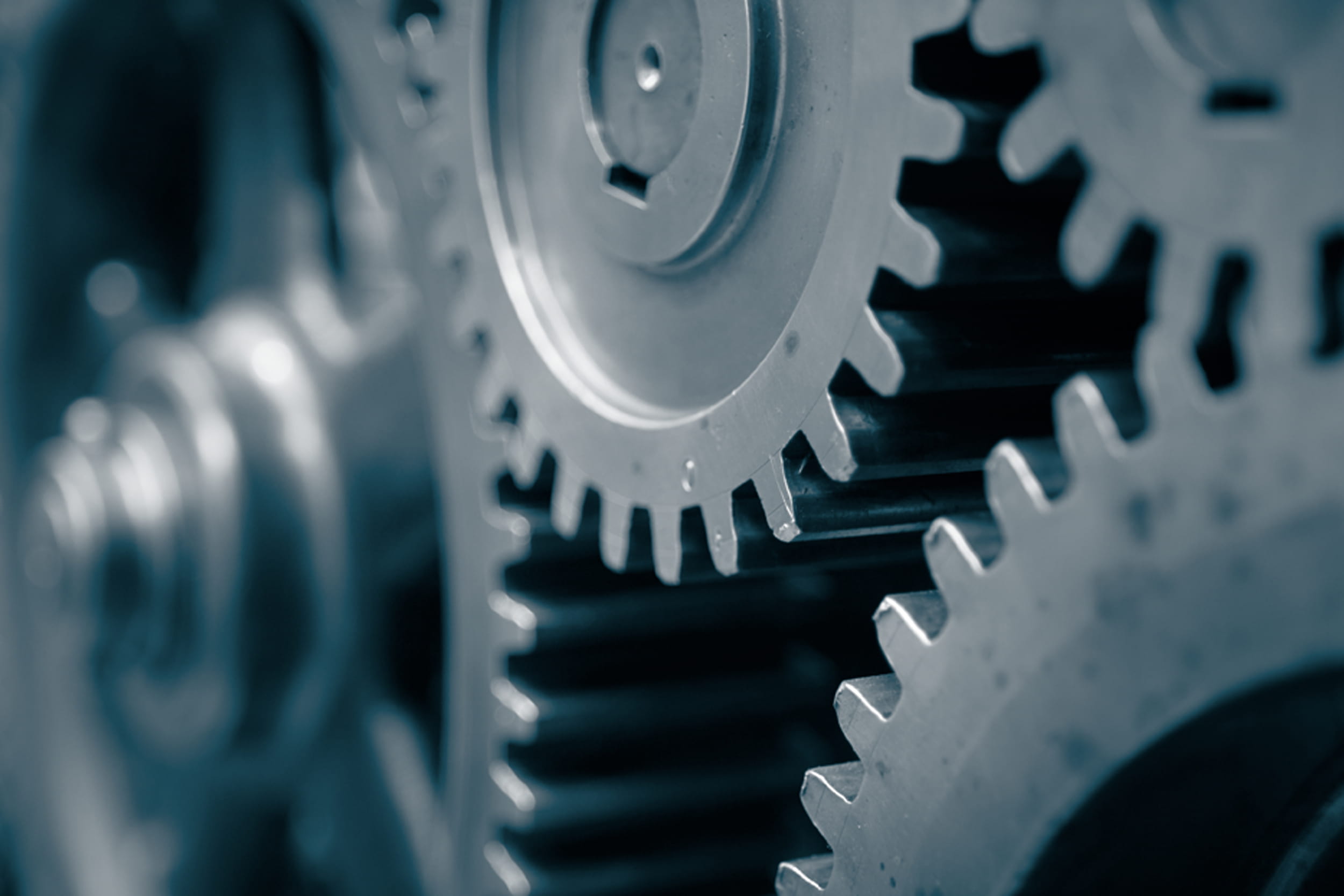 Close up of gears
